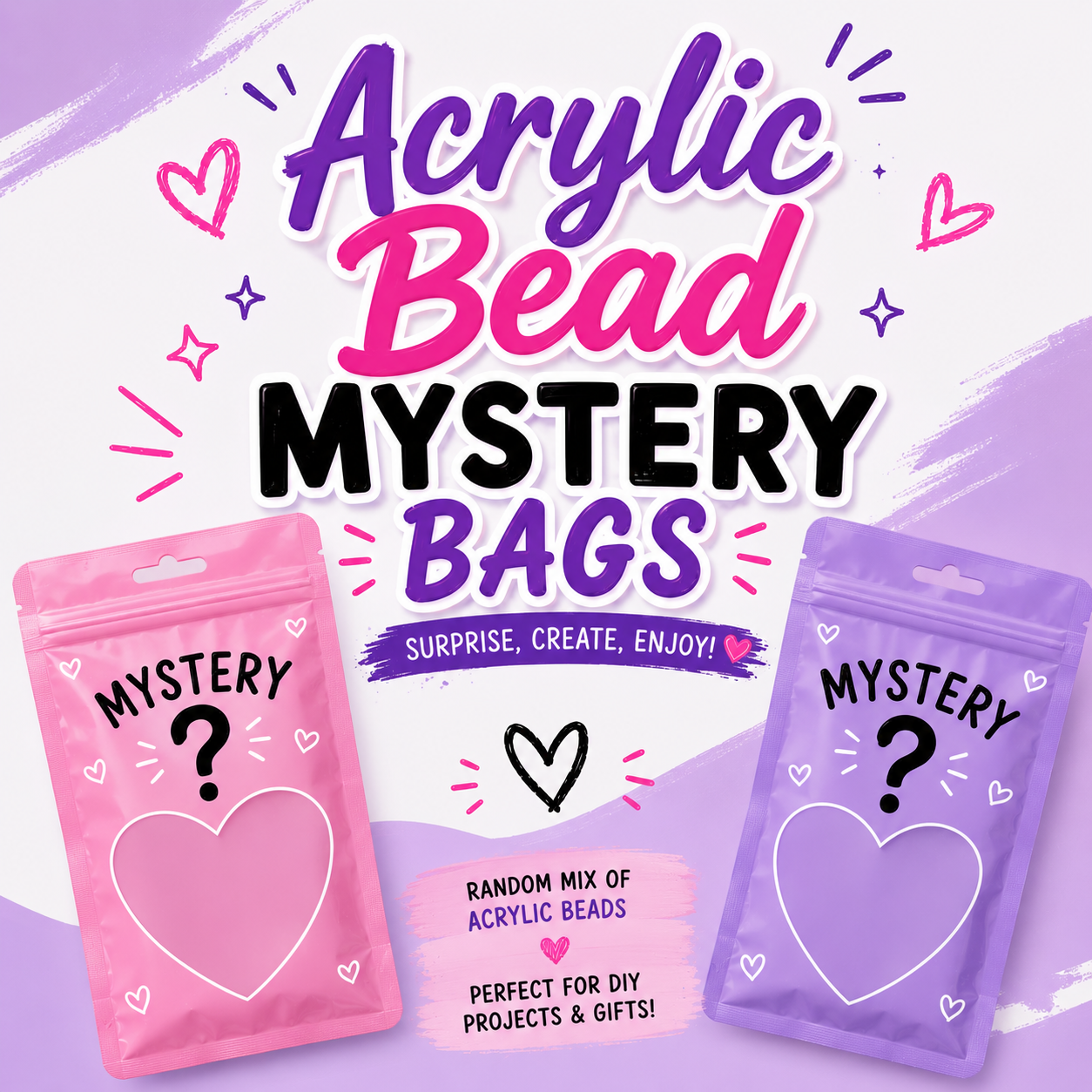 Acrylic Bead Mystery Bags